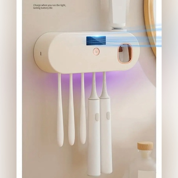 Smart Toothbrush 🪥 Sterilizer New Beige USB - Picture 4 of 9
